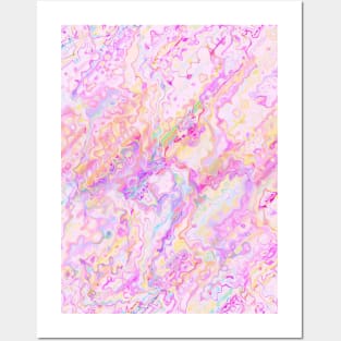 Fluid Pink Posters and Art